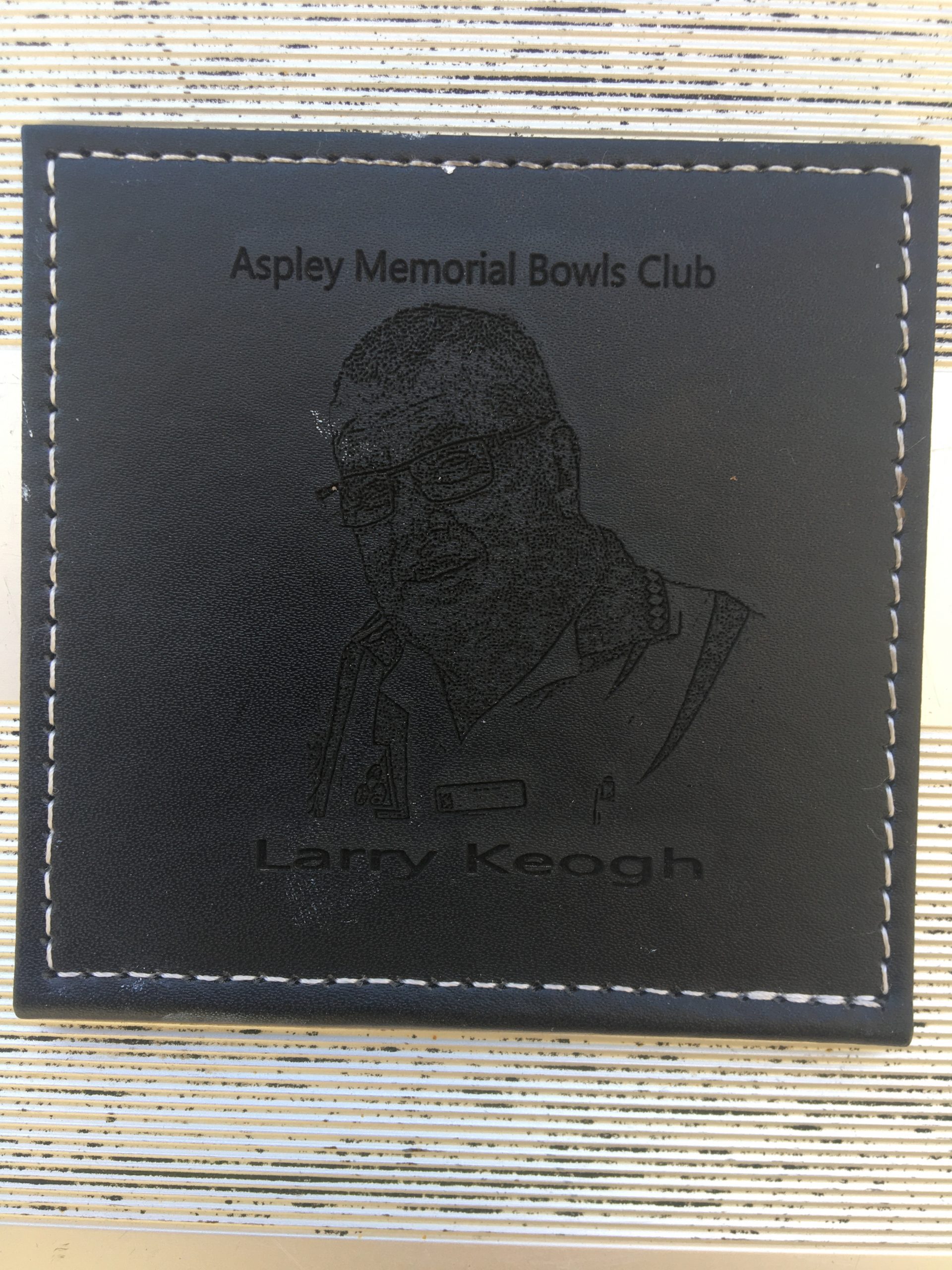 Leather Coaster Engraving